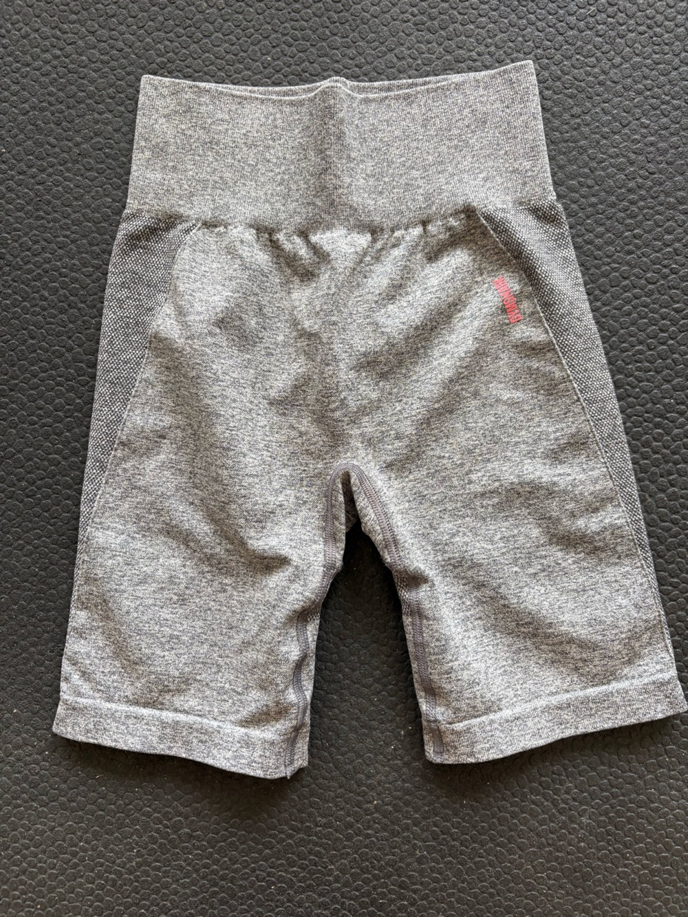 Gymshark Women’s Gray Leggings with Pink Logo Detail